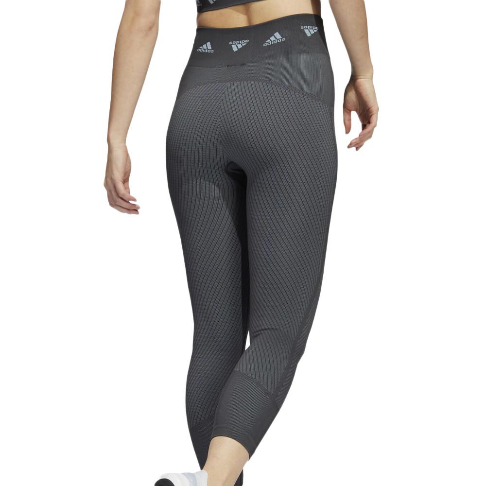 Legging Gris Femme Adidas Ak Brnd 7/8t vue 2