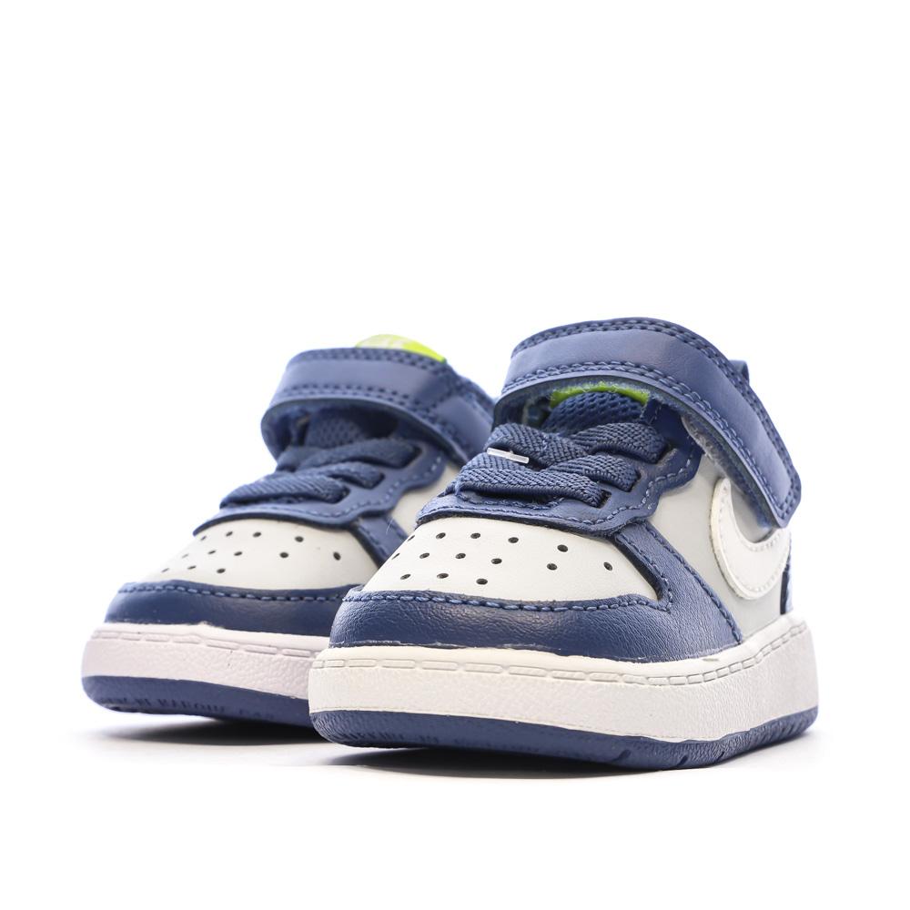 Baskets Bleu/Gris Garçon Nike Court Borough 2 vue 6