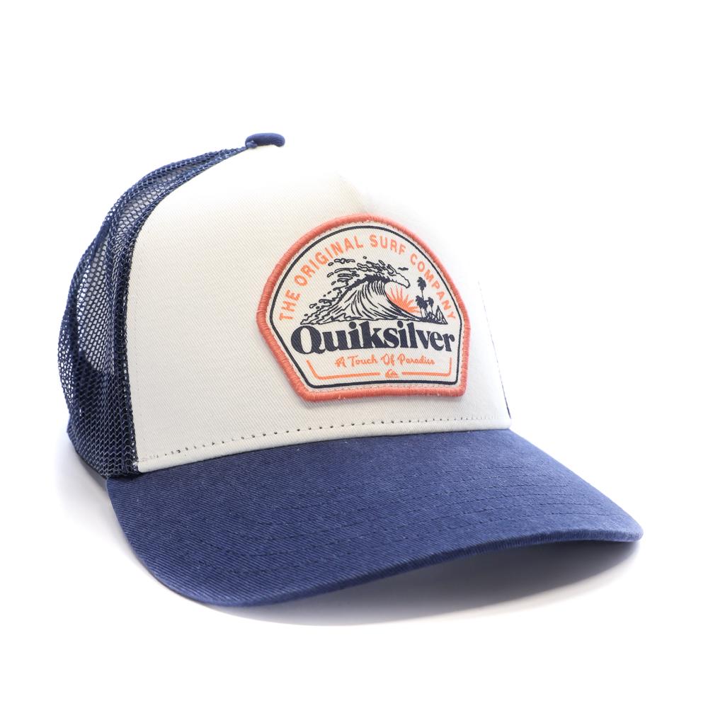 Casquette Blanche/Bleu Homme Quiksilver Sunsetwavesport vue 2