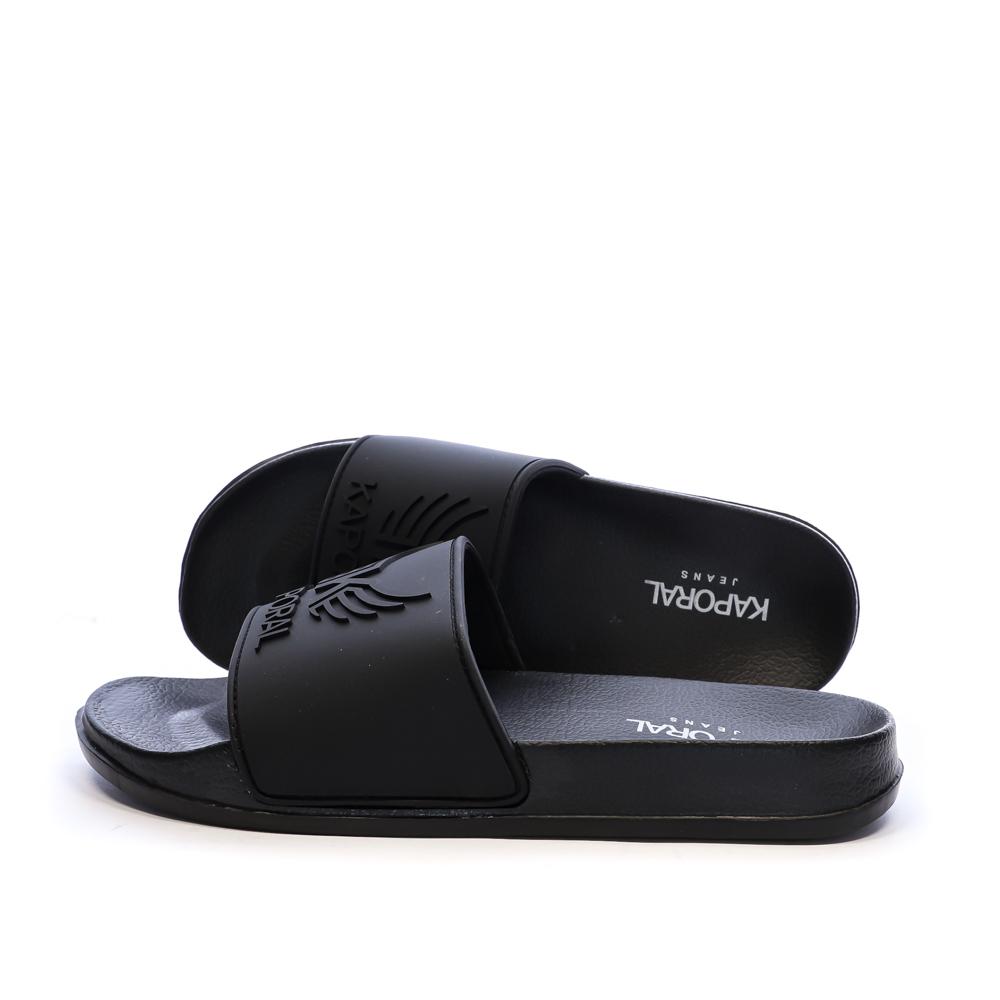 Claquettes Noir Femme Kaporal Bapo pas cher