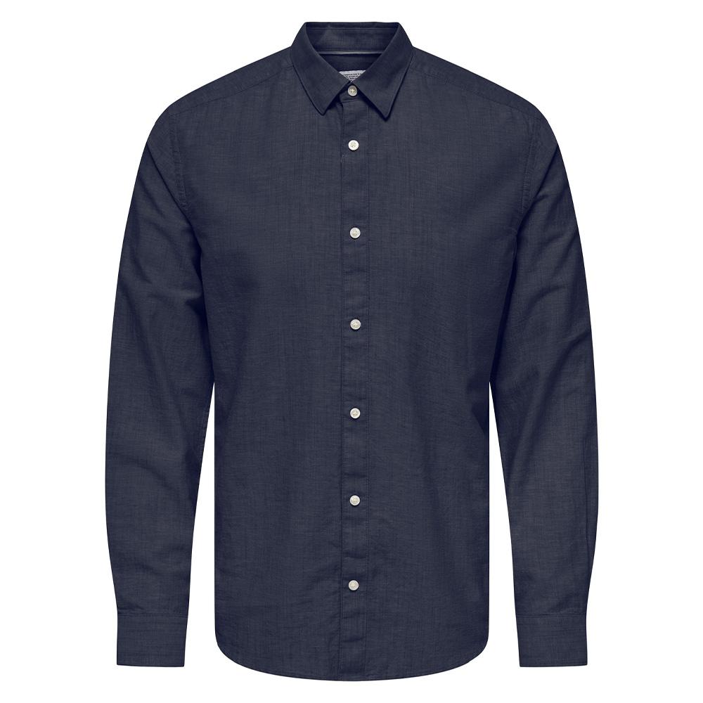 Chemise Marine Homme Only & Sons Cantley pas cher