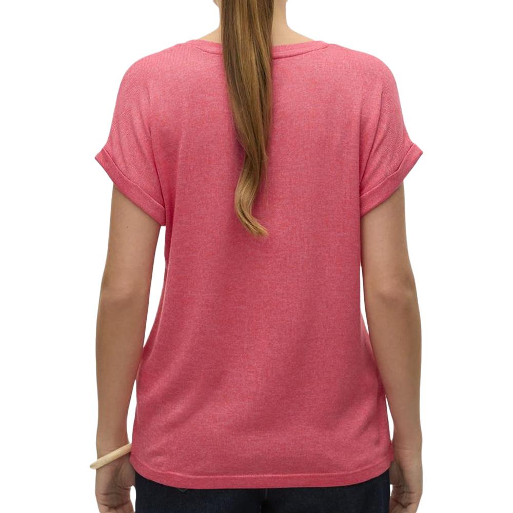 T-Shirt Rose Fuchsia Femme Vero Moda Brianna 10291353 vue 2