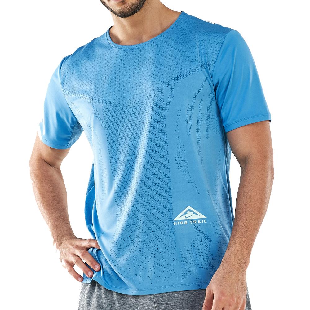 T-shirt Bleu Homme Nike Rise pas cher