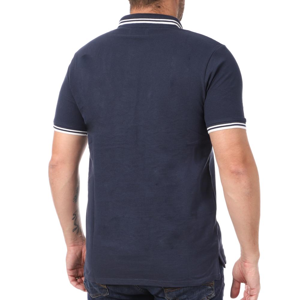 Polo Marine/Blanc Homme Lee Cooper Opan vue 2