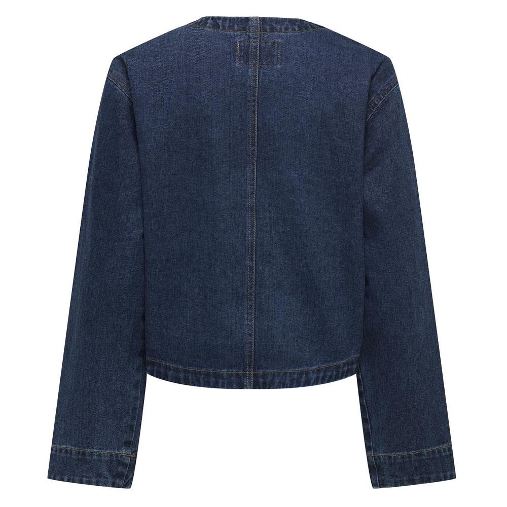 Veste en Jean Bleu Foncé Femme Only Palma vue 2