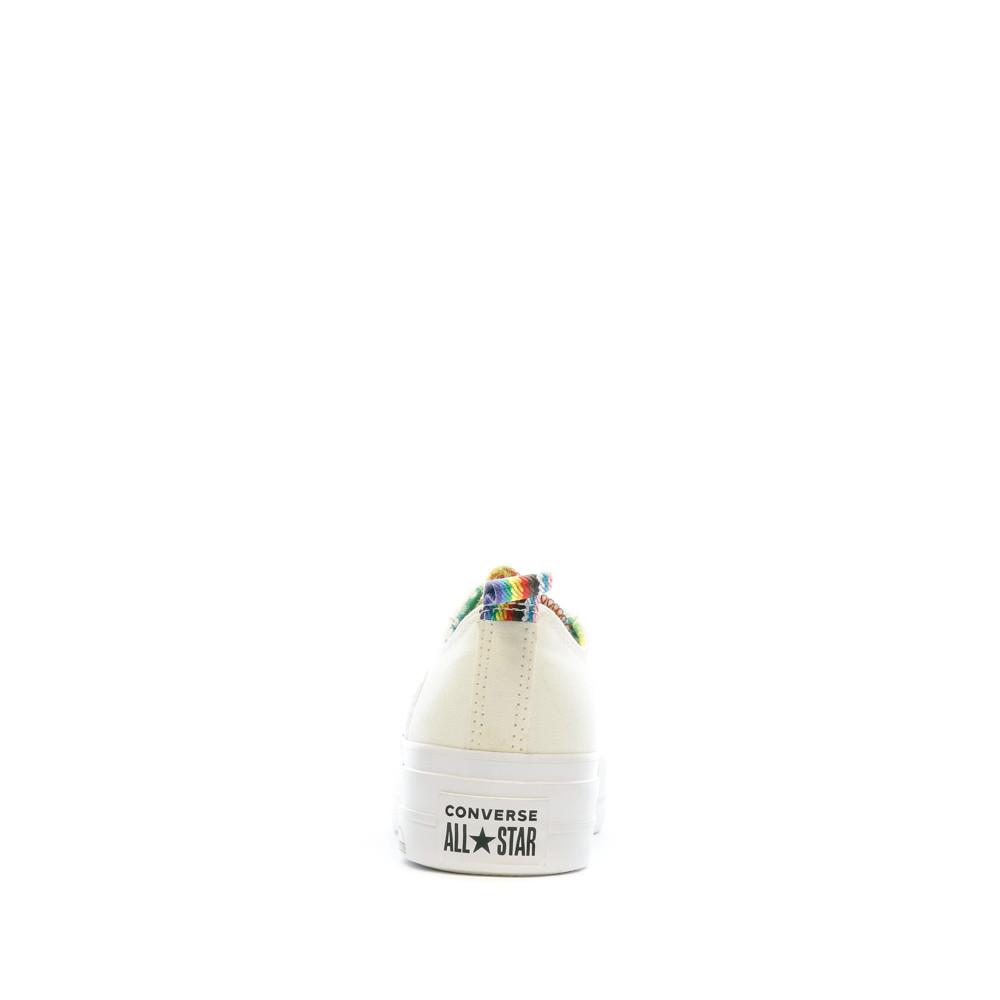 Baskets Ecrus Femme Converse CTAS Lift OX vue 3