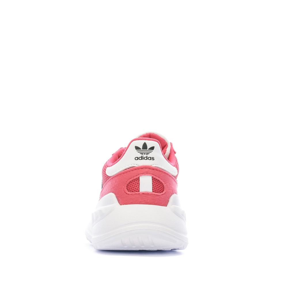 Baskets Rose Fille Adidas Trainer Lite vue 3
