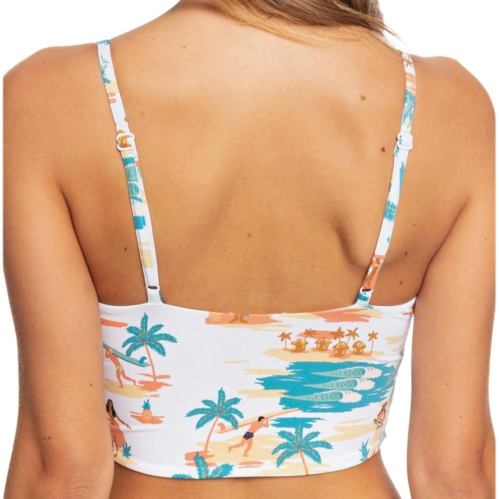 Top De Bikini BlancFemme Roxy Printed Beach Classics vue 2