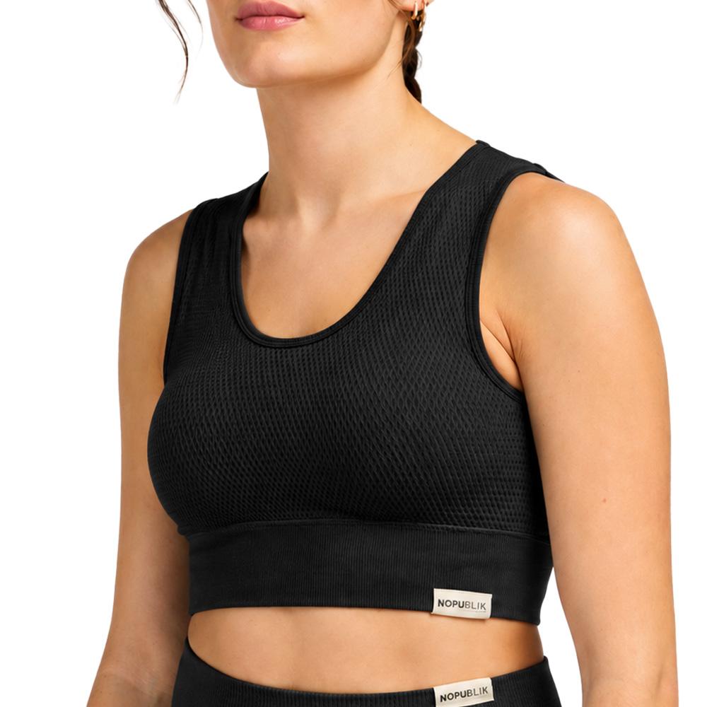 Schwarzer Sport-BH für Damen, No Publik Iris günstig