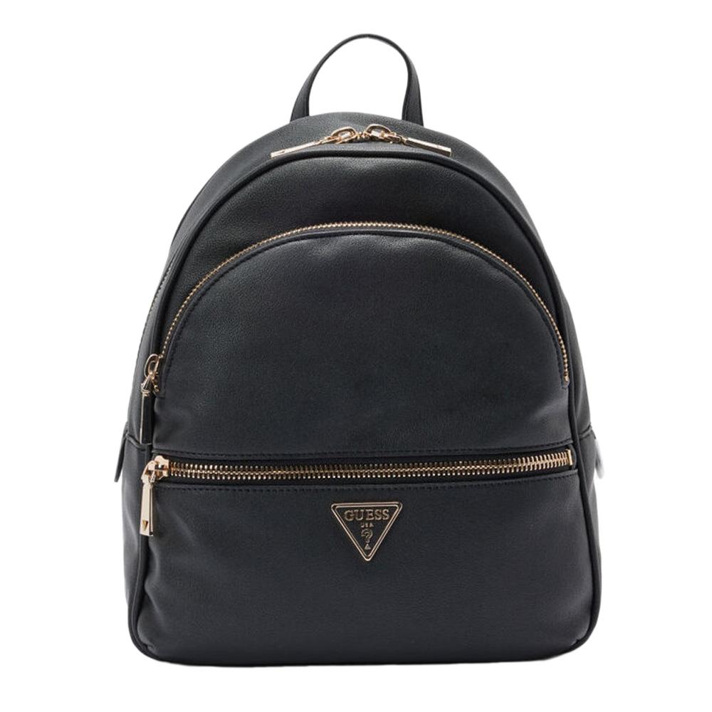 Sac à Dos Noir/Doré Femme Guess Manhattan pas cher