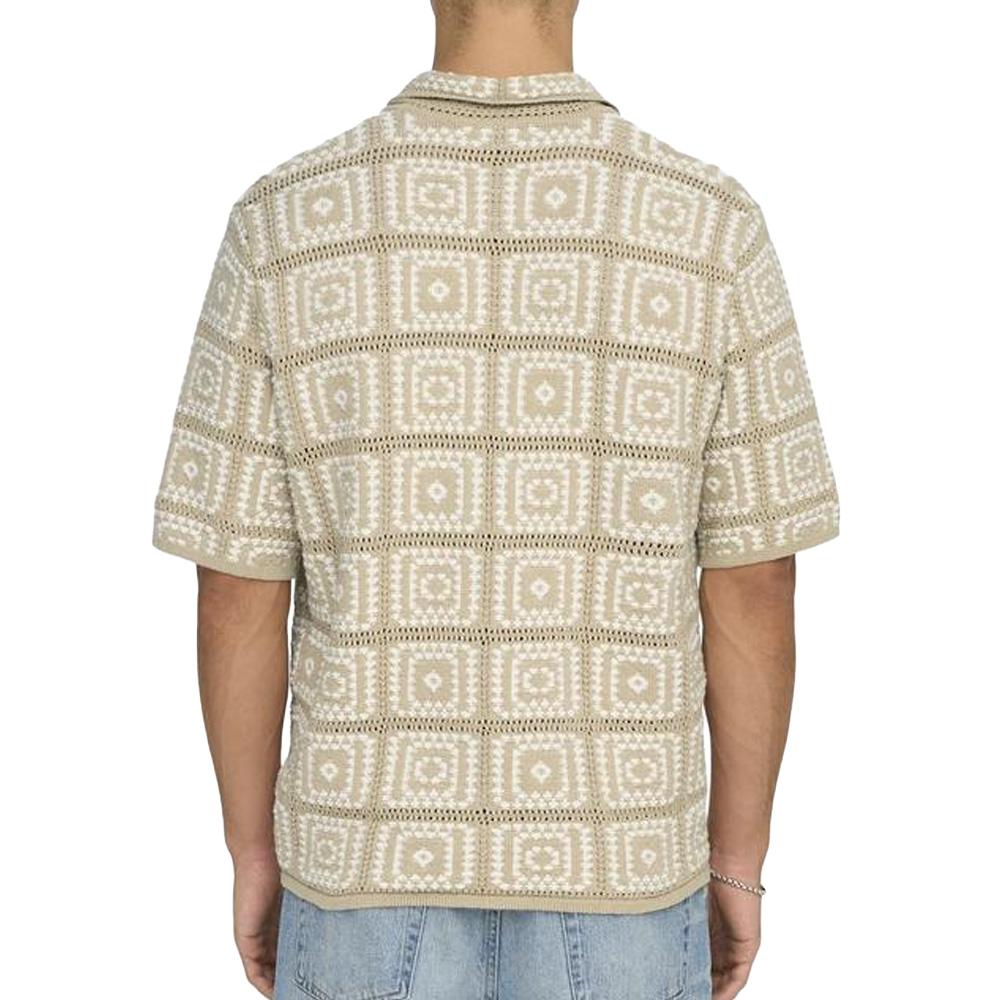 Chemise à Maille Beige/Ecru Homme Only & Sons Bart RLX 5 SS vue 2