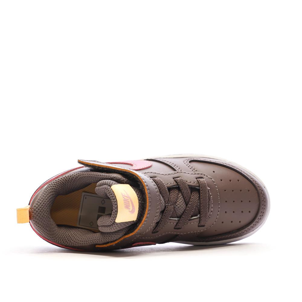 Baskets Violette/Rose Fille Nike Court Borough Low 2 vue 4