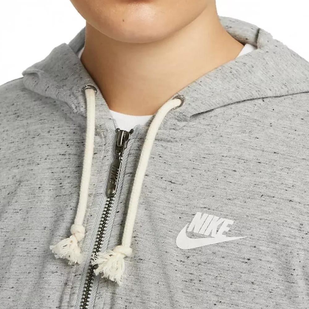 Sweat à capuche Gris Femme Nike Gym Vintage vue 3