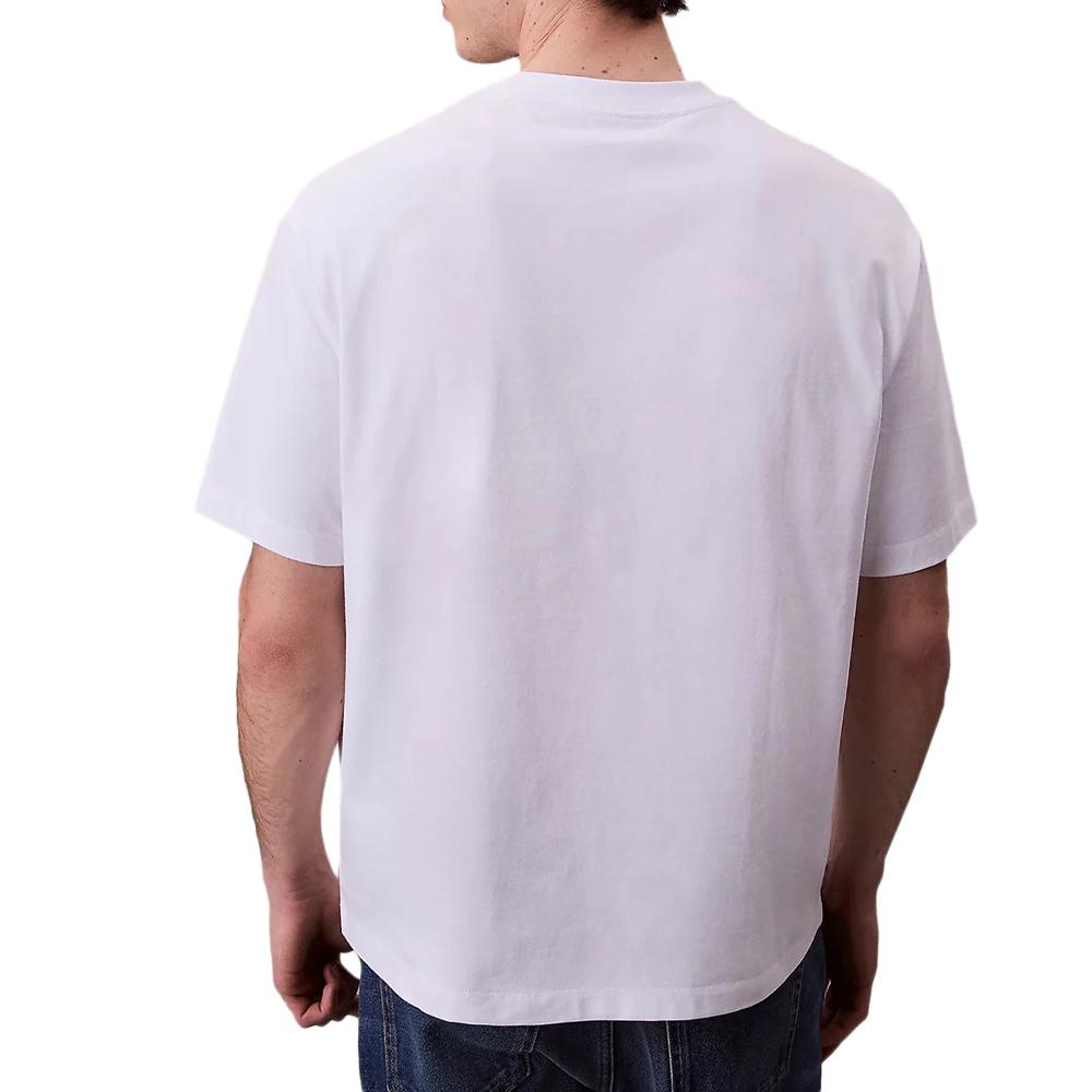 T-Shirt Blanc Homme Calvin Klein Jeans Monologo LV04RB295G vue 2