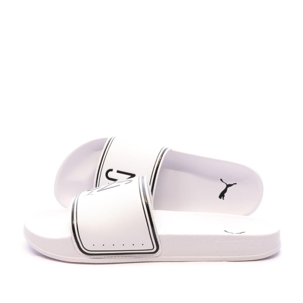 Claquettes Blanches Garçon/Homme Puma Leadcat Ftr pas cher