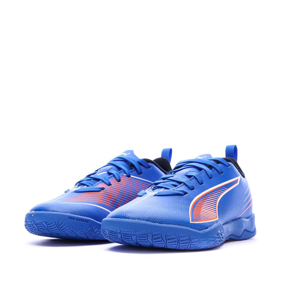 Zapatillas de fútbol azules para niño Puma Ultra 6 Play ver 6