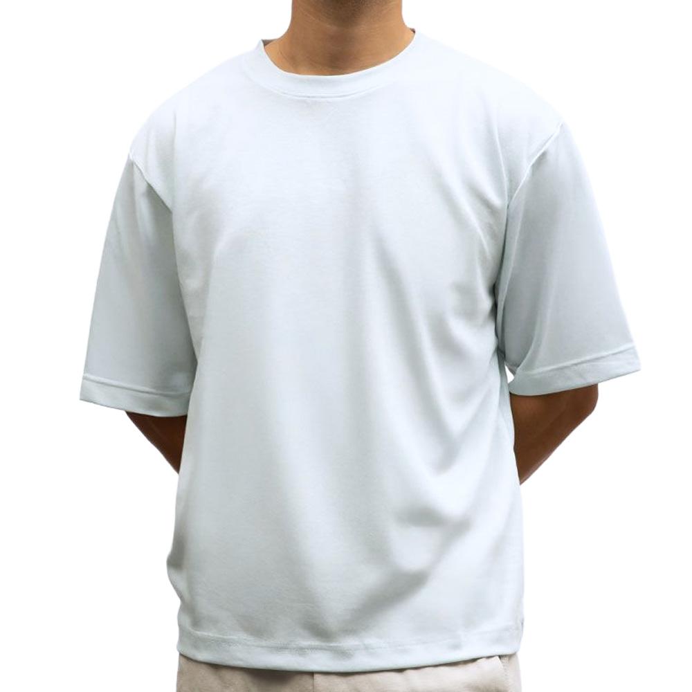 T-Shirt Bleu clair Homme Paname Brothers Oversize pas cher