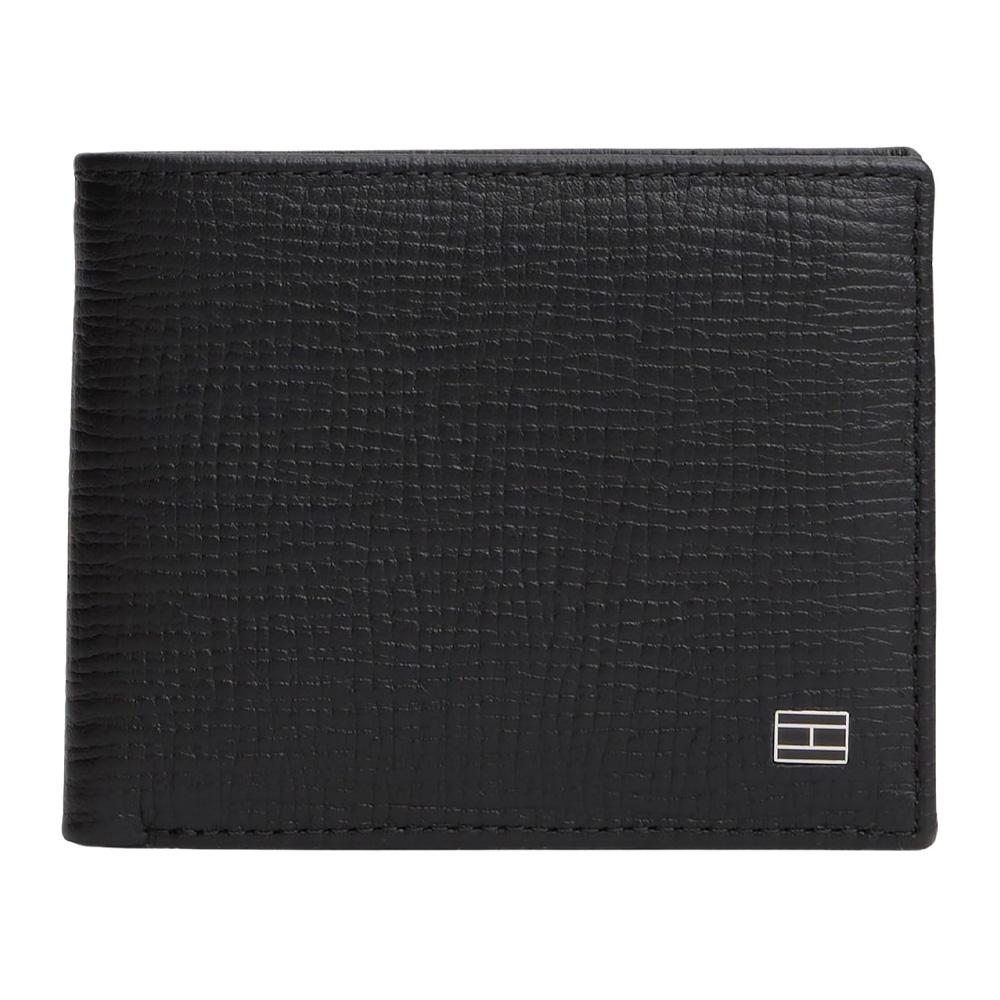 Portefeuille Noir Homme Tommy Hilfiger Th Flag Mini Cc Wall pas cher