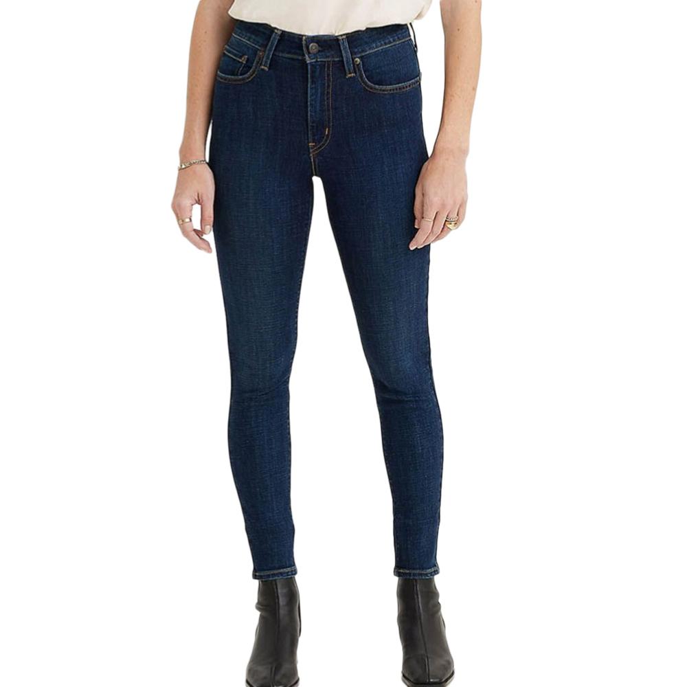 Jean Skinny Bleu Foncé Femme Levi's 721 pas cher