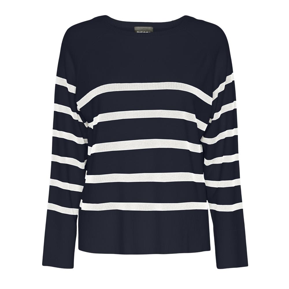 Pieces Sia Jersey Azul Marino/Blanco Mujer barato
