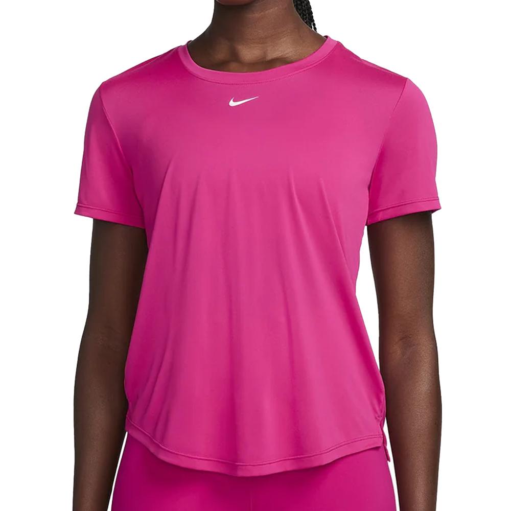 T-shirt Rose Femme Nike One Df pas cher