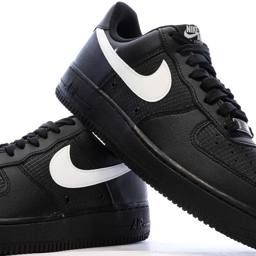 Baskets Noires Homme Nike Air Force 1 '07 vue 7