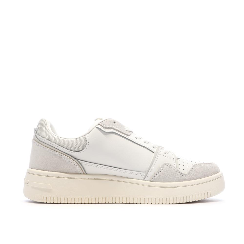 Baskets Blanches/Beiges Femme Tommy Hilfiger Retro vue 2