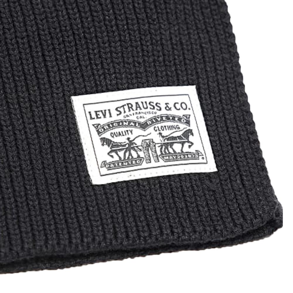 Echarpe Noir Mixte Levi's Patch Scarf vue 2