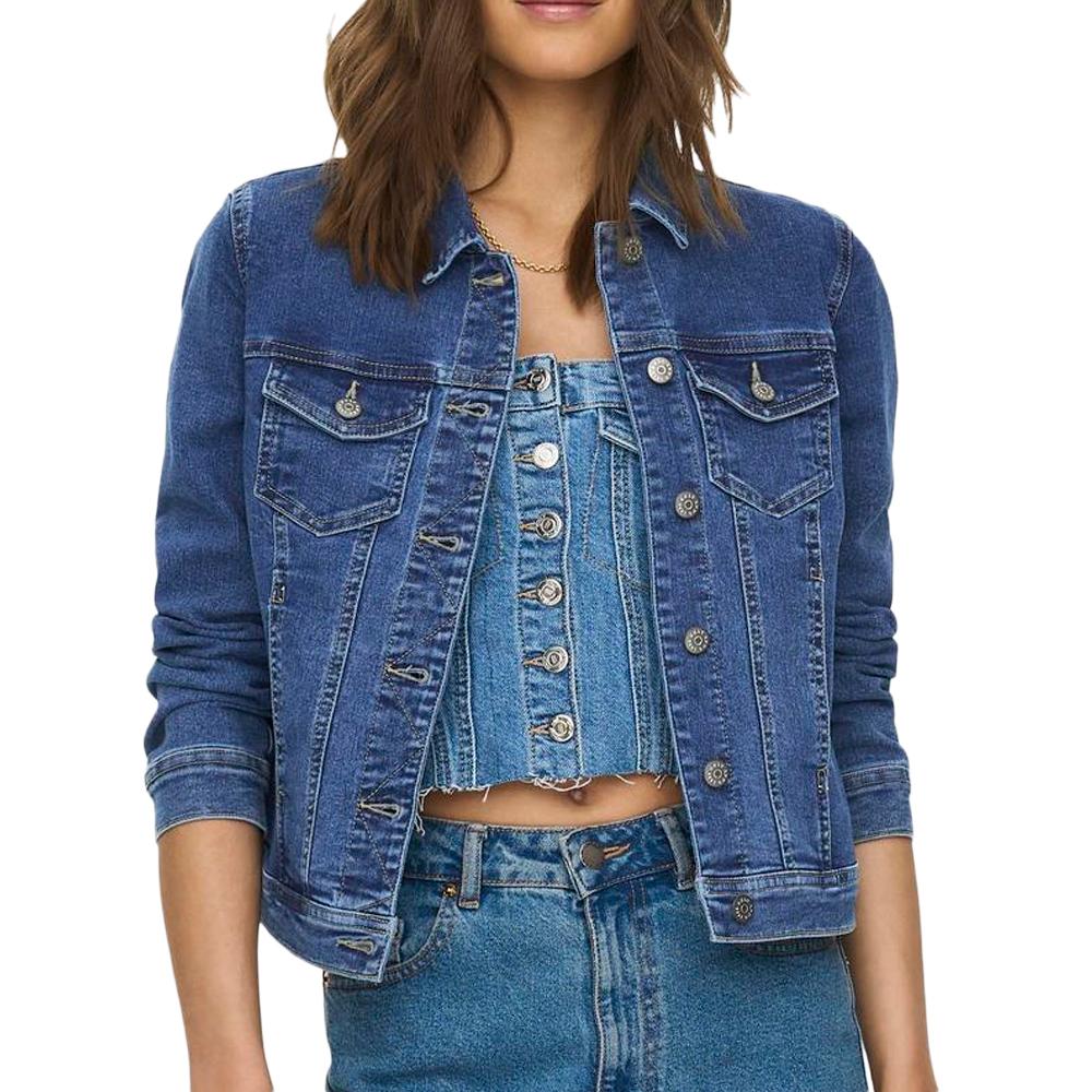 Veste Bleu Femme Only Lumi pas cher