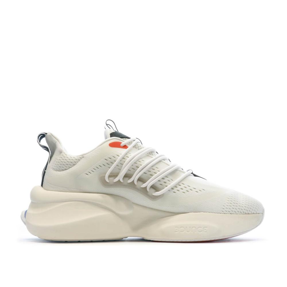 Baskets Blanches Homme Adidas Alphaboost V1 vue 2