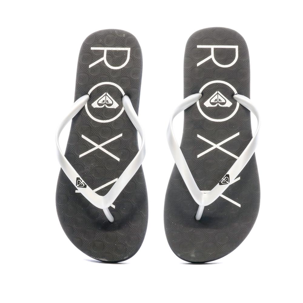 Tongs Grise Femme Roxy Ecitot vue 3