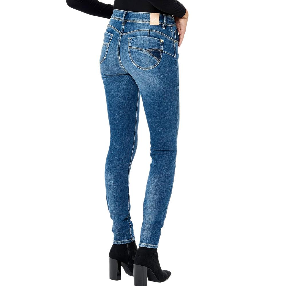 Jean Slim Bleu Délavé Femme Kaporal FLORRE vue 2