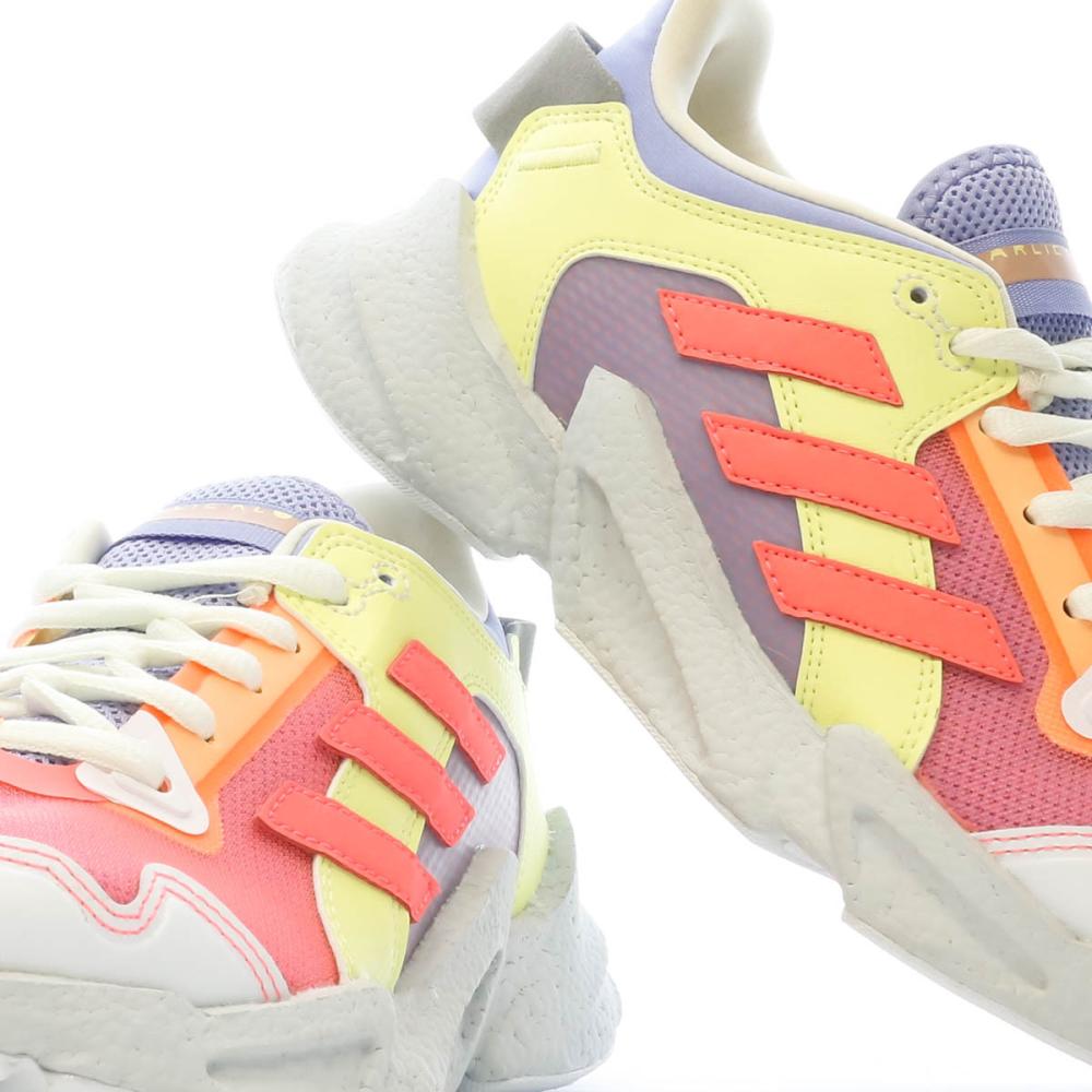 Baskets Blanches/Roses Femme Adidas Kk X9000 vue 7