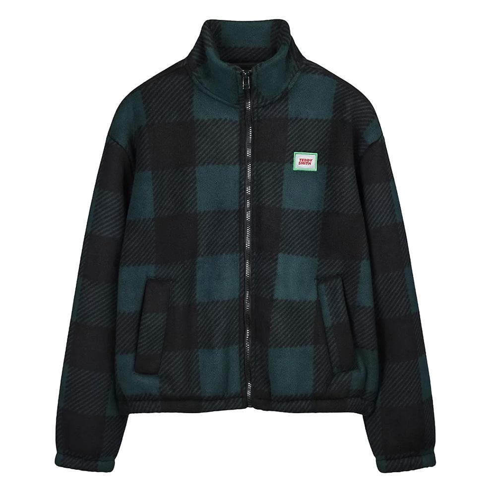 Blouson Vert/Noir Garçon Teddy Smith Charles pas cher