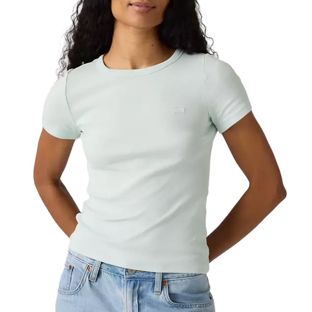 T-shirt Turquoise Femme Levi's Hayes Tee Blues pas cher