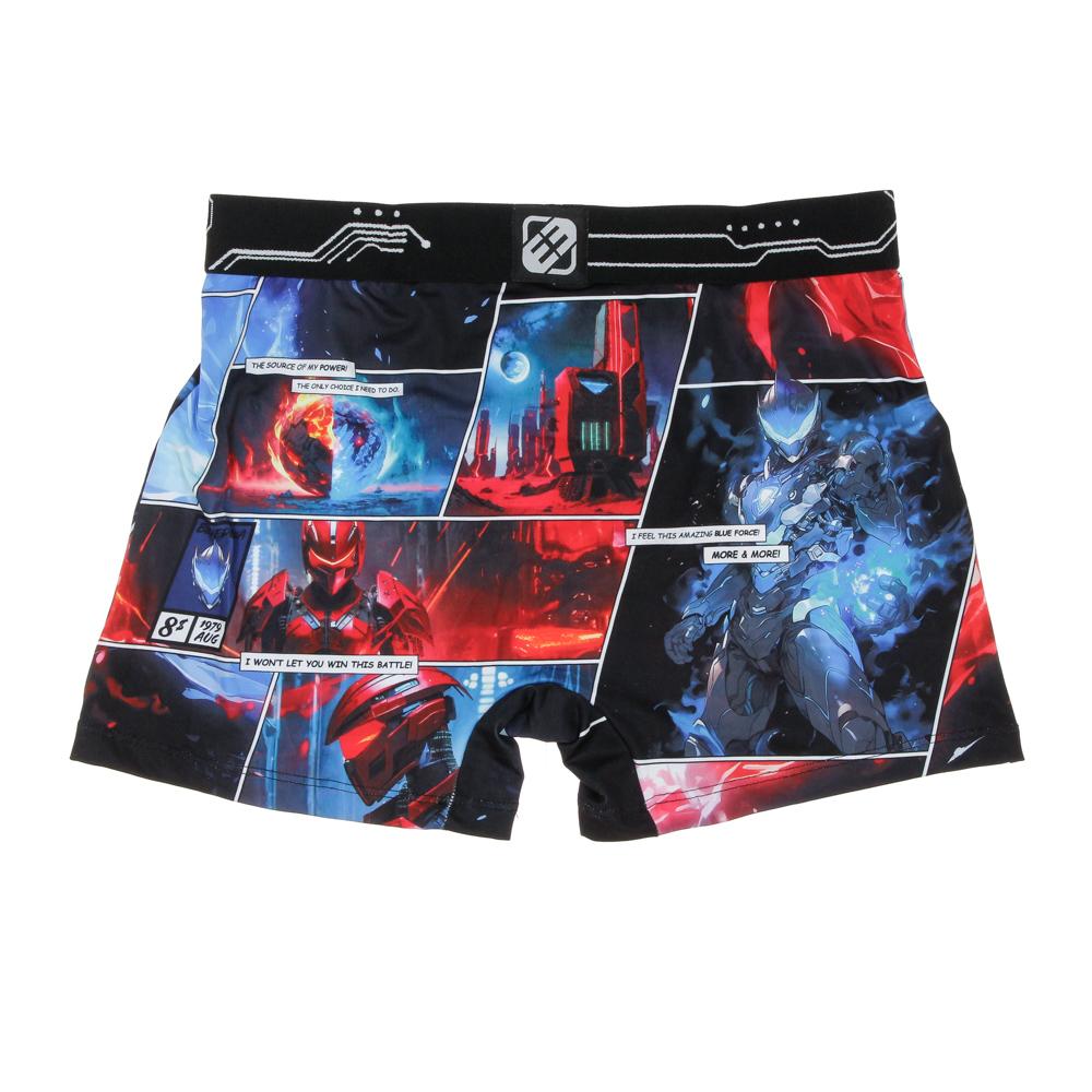 Boxer Noir/Bleu à Imprimés Homme Freegun FIG vue 2
