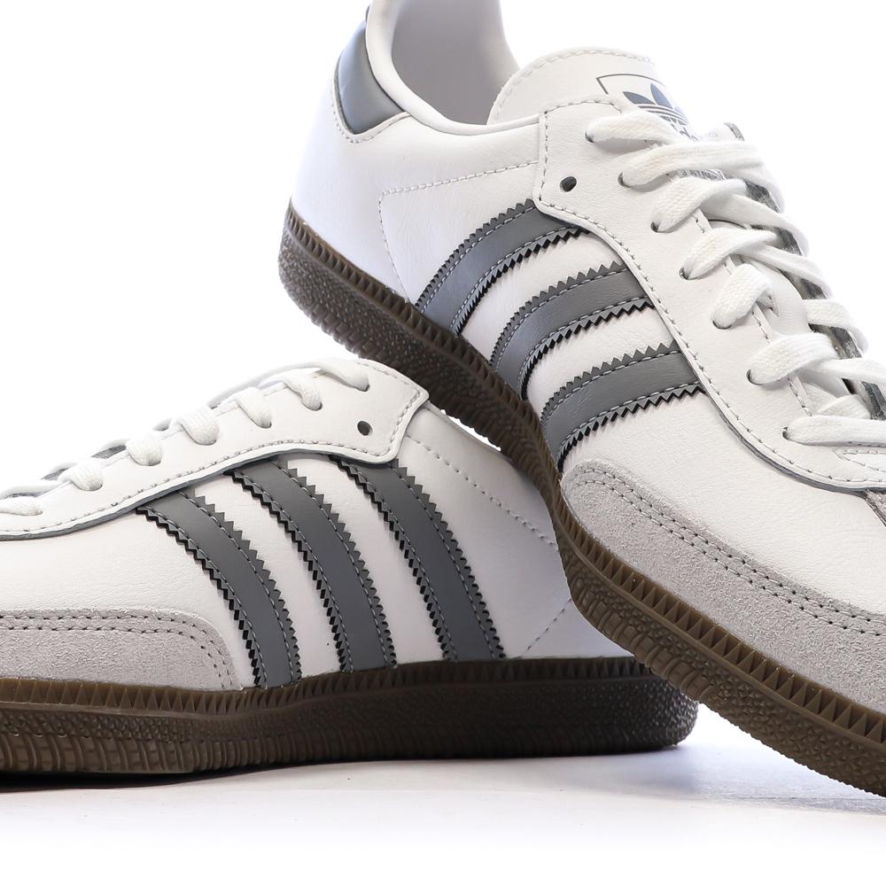 Samba Baskets Blanches/Grises Garçon/Fille Adidas vue 7