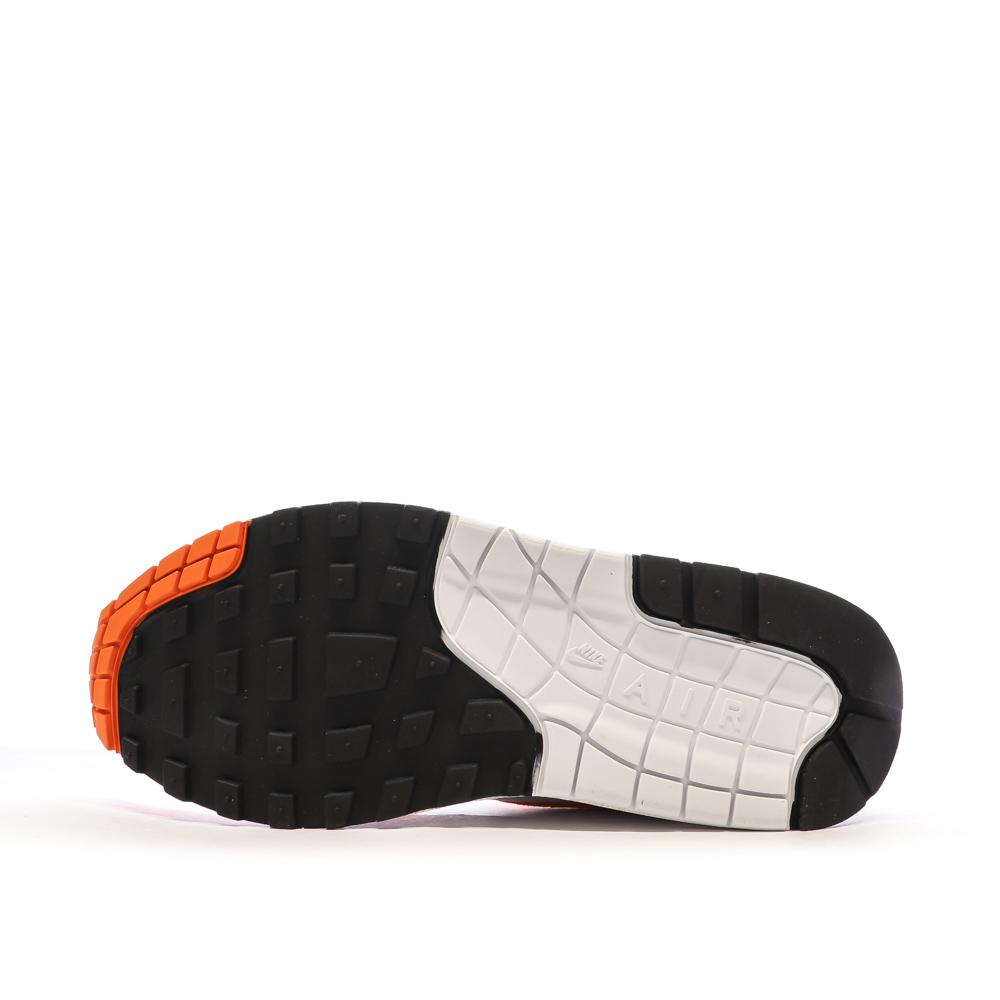 Baskets Blanches/Orange Femme Nike Air Max 1 vue 5