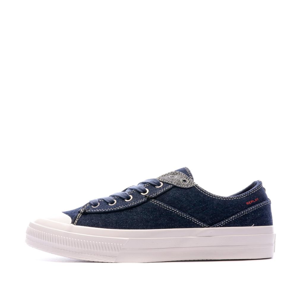 Baskets Bleu denim Homme Replay Snap pas cher