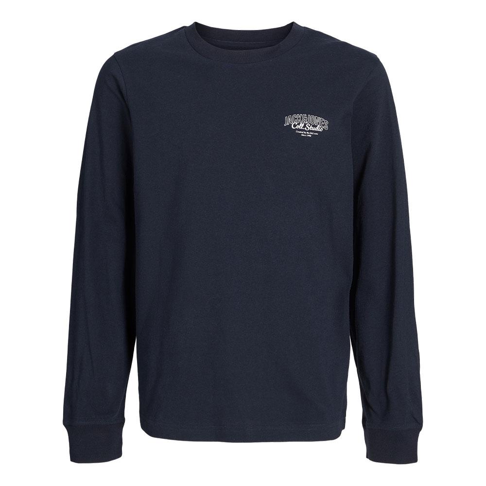 T-Shirt Manches Longues Marine Garçon Jack & Jones Makoto vue 3