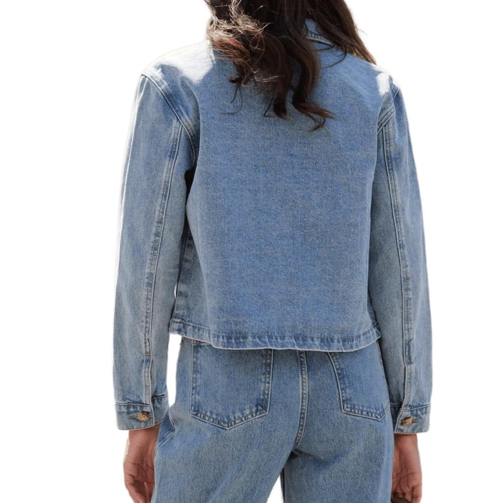 Blaue Jacke Frau Oraije Vance Ansicht 2