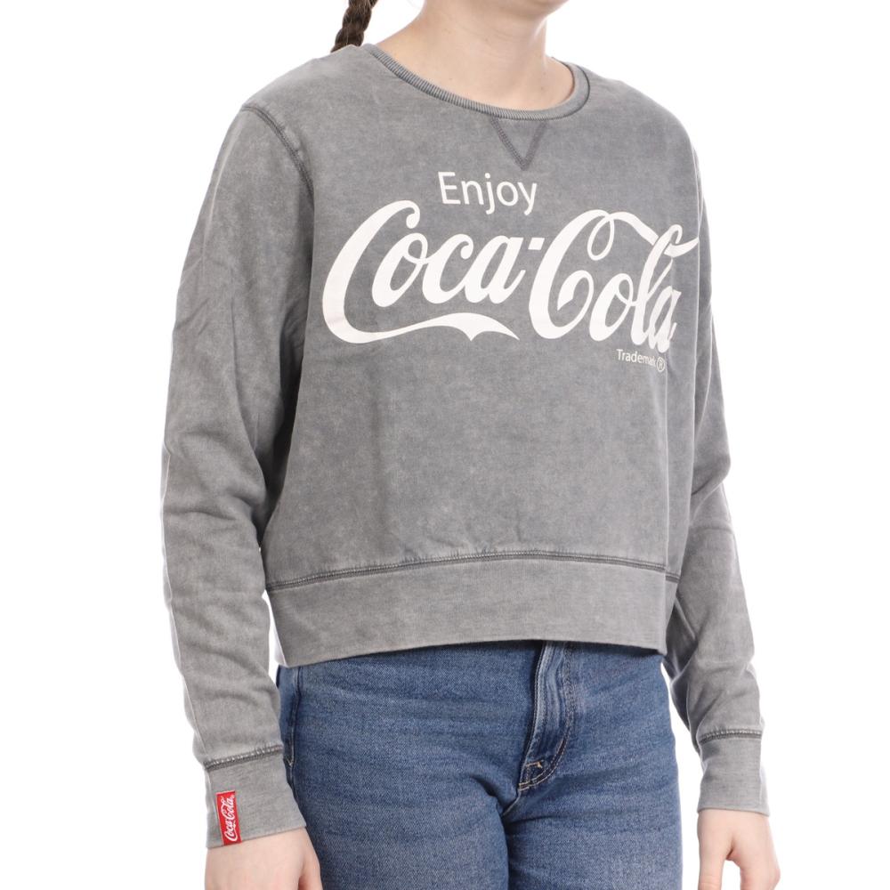 Sweat Gris Femme Vintage Tee Coca Cola pas cher