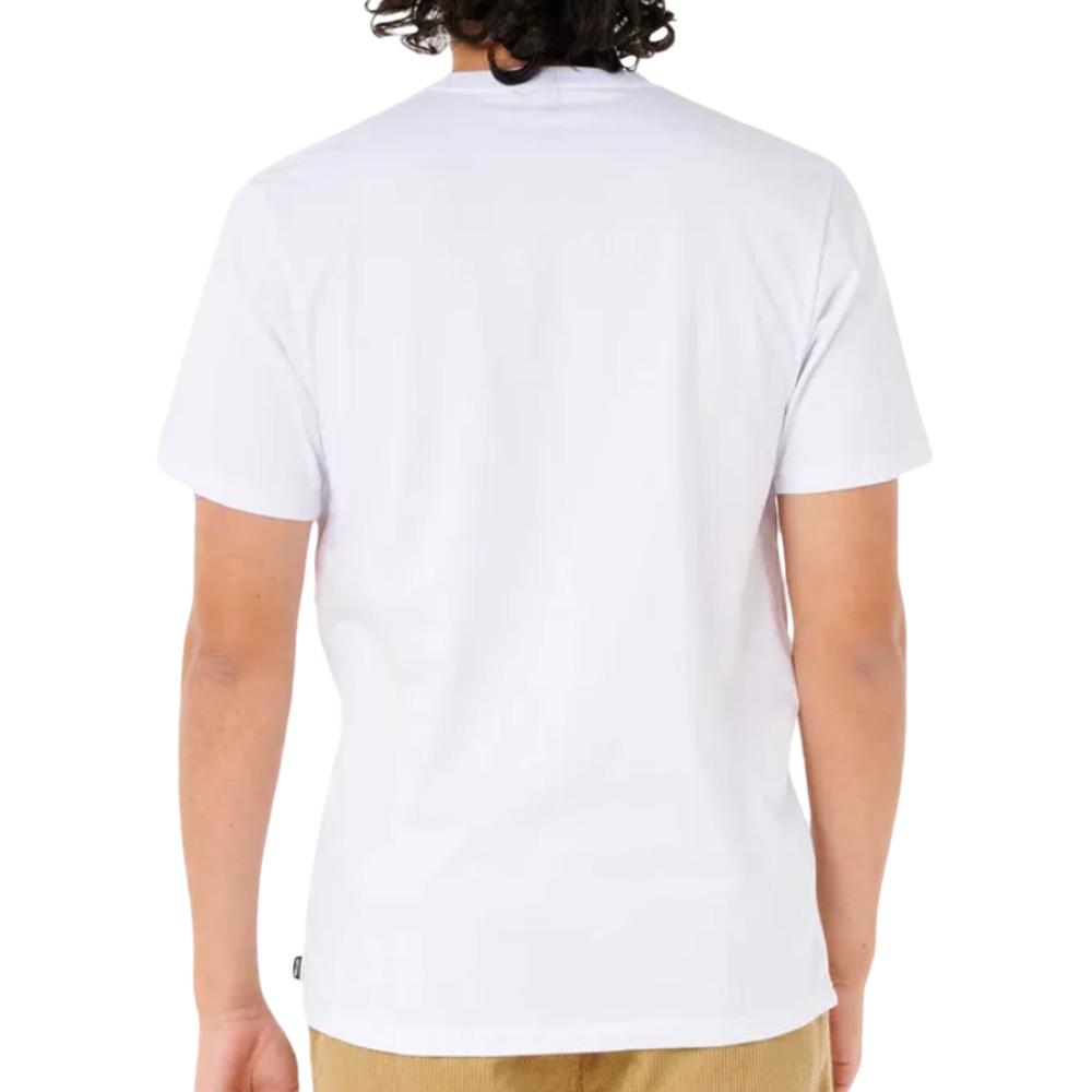 Rip Curl Herren Weiß Hibiscus T-Shirt Ansicht 2