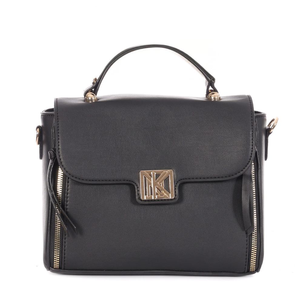 Sac à Bandoulière Noir Femme Manoukian TARA pas cher