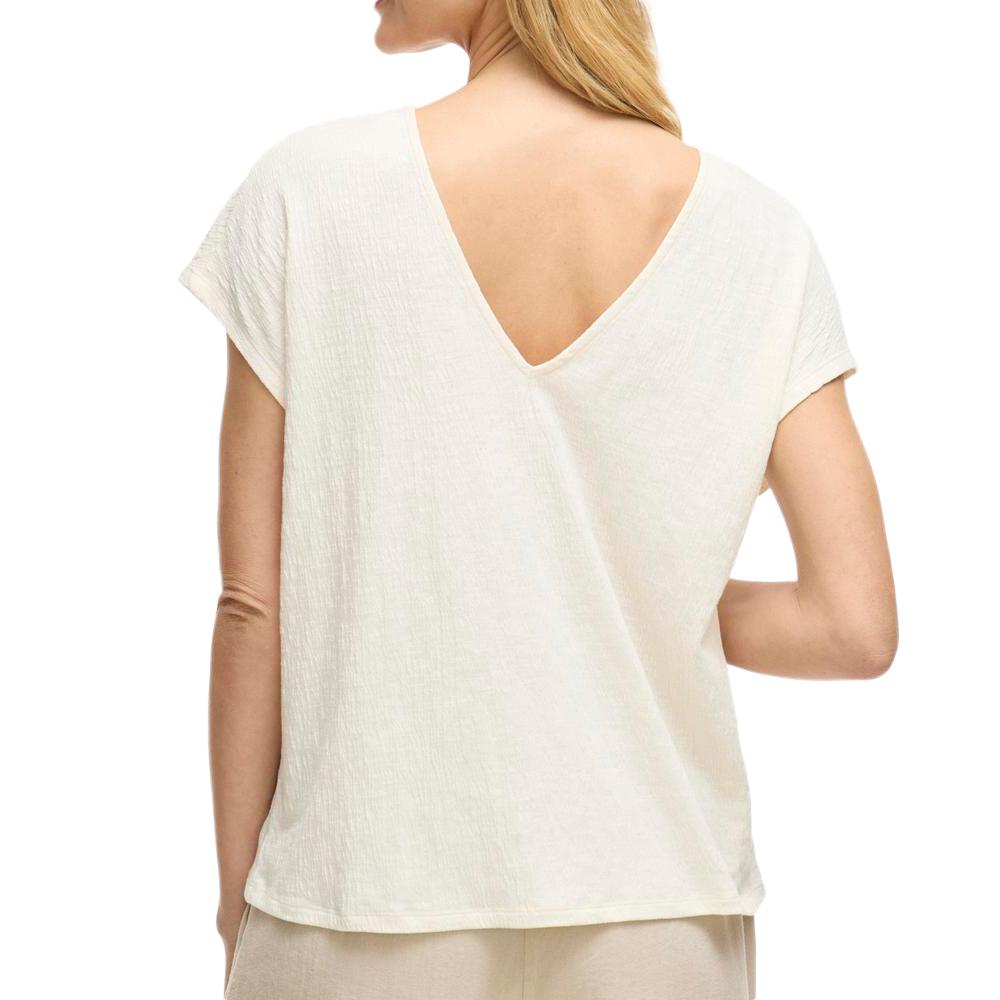 Camiseta beige para mujer Vila Visyma ver 2
