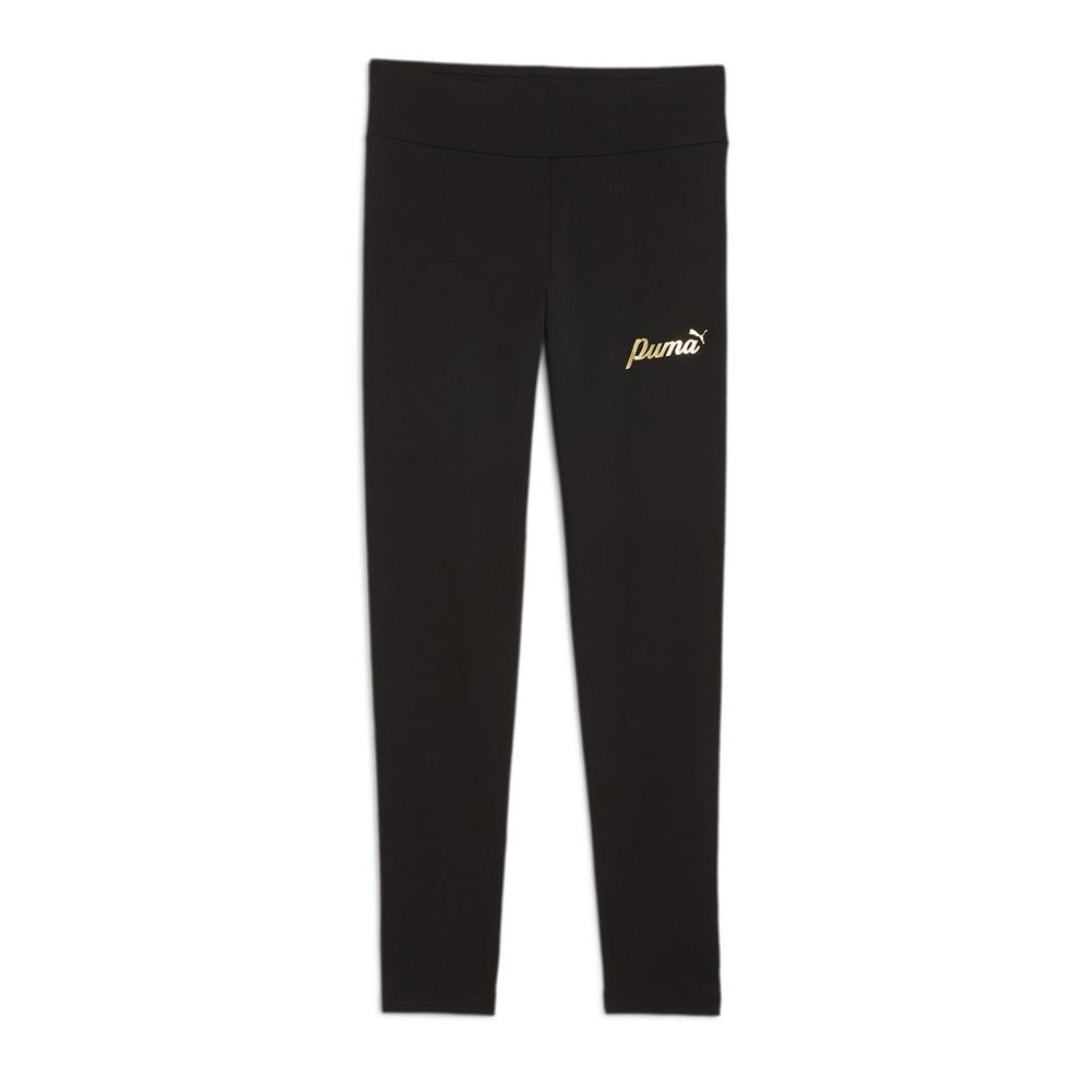 Legging Noir Fille Puma Script Metallic pas cher