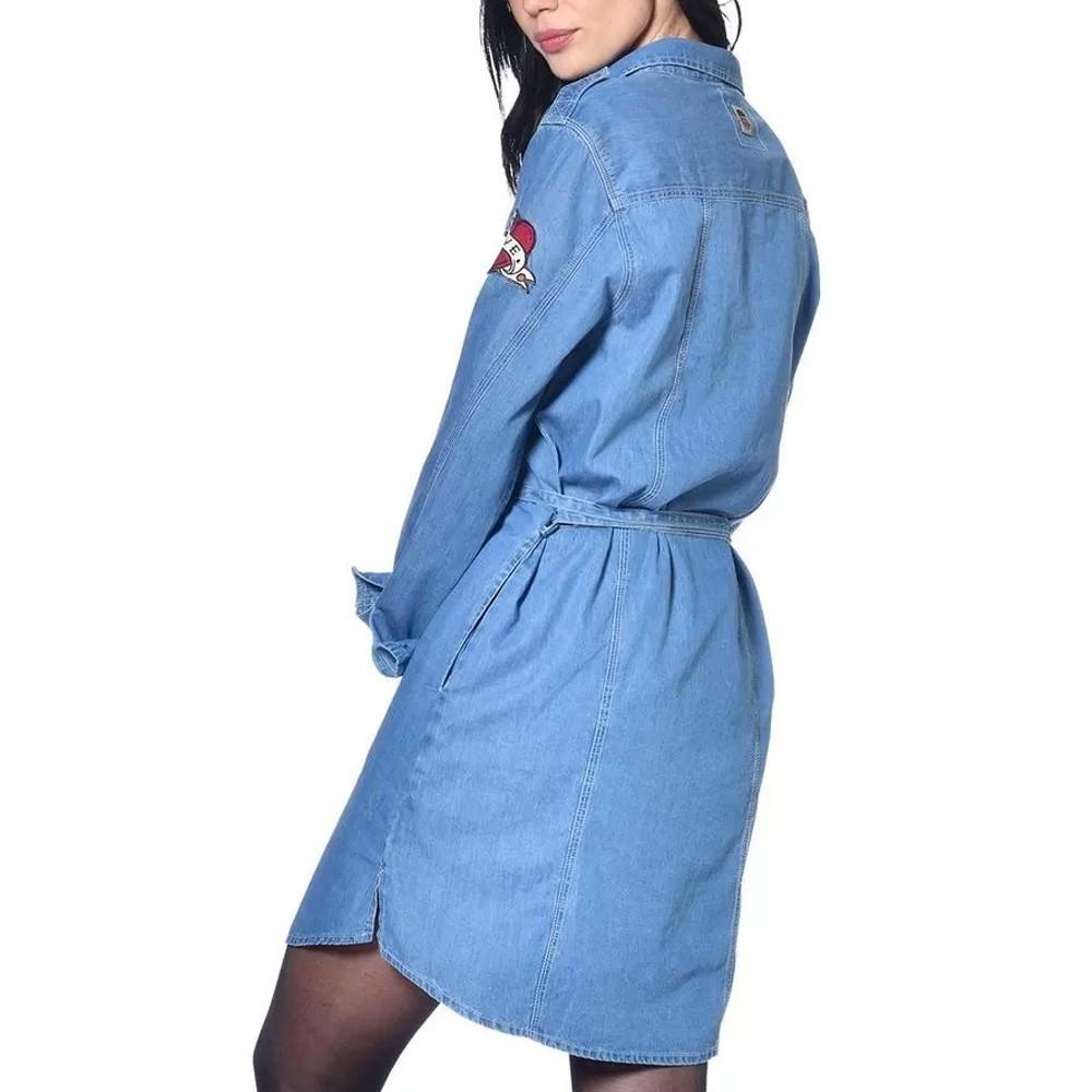 Robe en Jean Bleu Femme Von Dutch DING vue 2