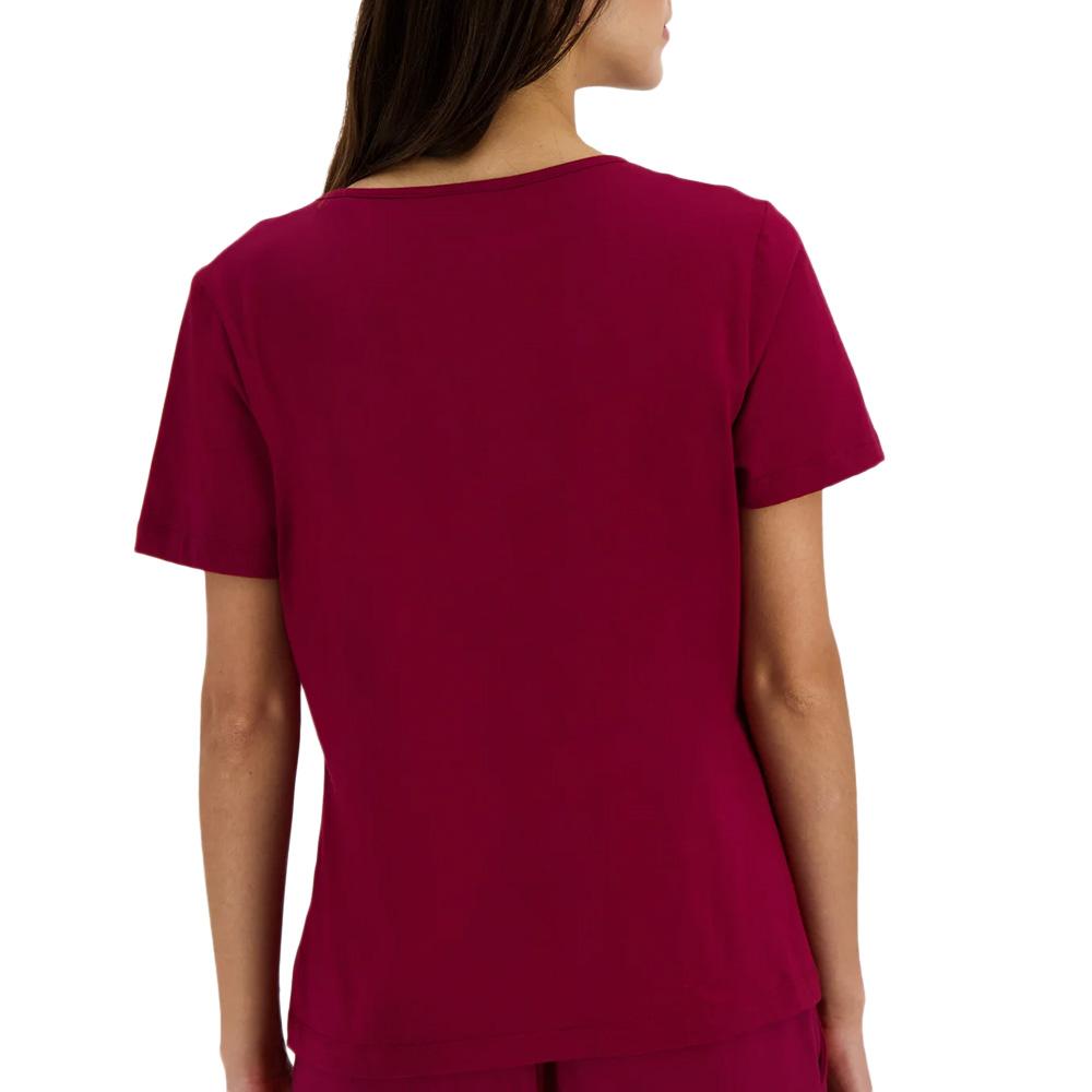 T-Shirt Bordeaux Femme Le Coq Sportif Heritage vue 2