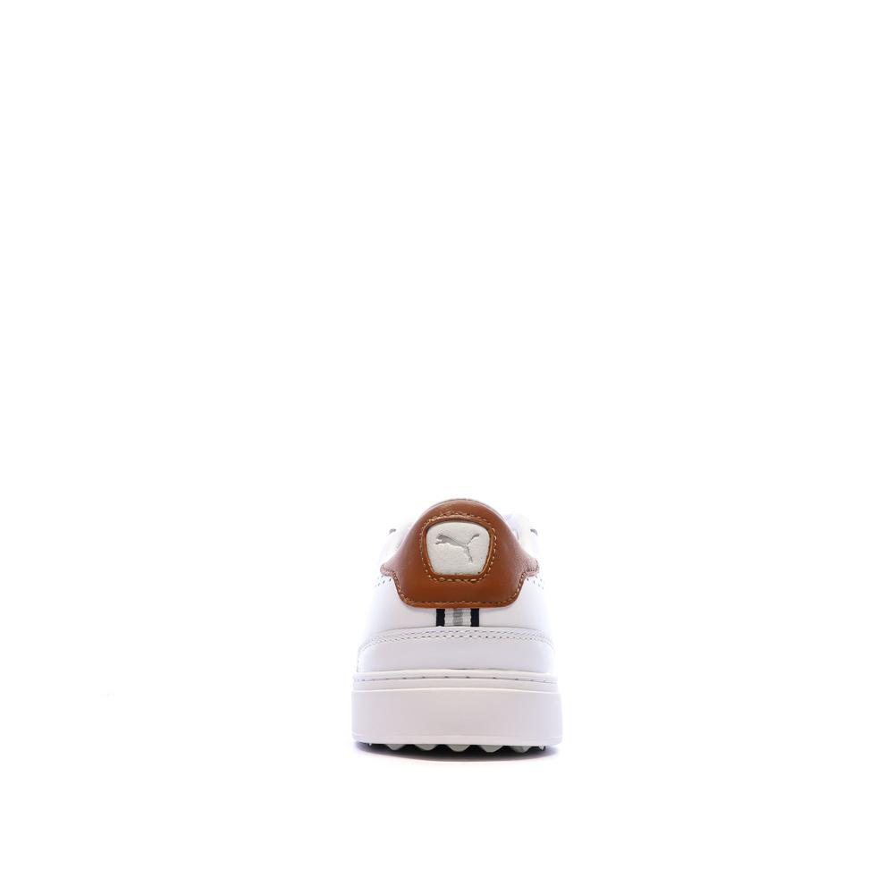 Zapatillas de golf Puma Hypnotic Blanco/Camel, Hombre ver 3