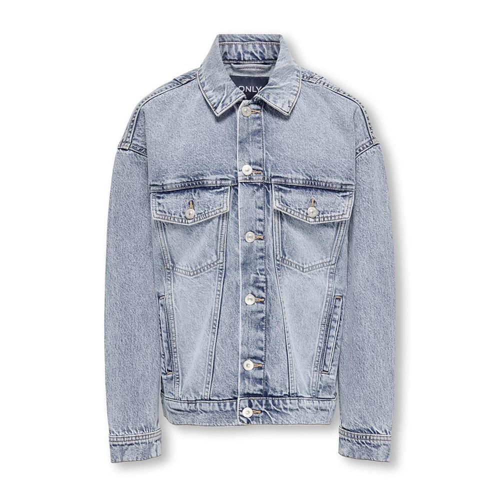 Veste en Jean Bleu Mixte Junior ONLY Trucker pas cher